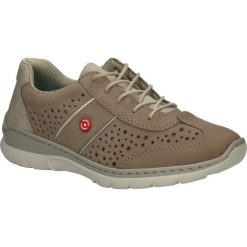 Sportowe rieker l3225. Brązowe buty sportowe damskie Rieker, bez wzorów, ze skóry ekologicznej, sportowe. Za 289,99 zł.