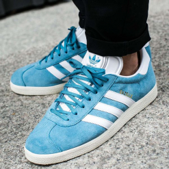Buty adidas Gazelle "Blue" (BZ0022). Niebieskie buty skate męskie Adidas, z materiału, Adidas Gazelle. Za 149,99 zł.