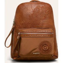 Desigual - Plecak. Czerwone plecaki damskie Desigual, bez wzorów, ze skóry ekologicznej. Za 349,90 zł.