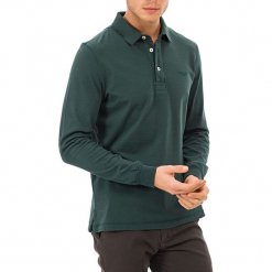 Koszulka polo w kolorze ciemnozielonym. Zielone koszulki polo GALVANNI, m. W wyprzedaży za 164,95 zł.