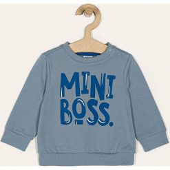 Blukids - Bluza dziecięca 80-98 cm. Niebieskie bluzy chłopięce Blukids, z nadrukiem, z bawełny, bez rękawów, bez kaptura. Za 39,90 zł.