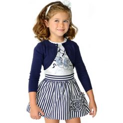 Mayoral - Komplet dziecięcy (top + spódnica) 98-134 cm. Szare spódniczki dziewczęce marki Mayoral, z nadrukiem, z elastanu. Za 159,90 zł.