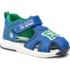 Sandały NATURINO - Falcotto Khan. 0011500760.01.1C68 M Azzurro/Verde. Niebieskie sandały chłopięce Naturino, ze skóry ekologicznej, bez zapięcia. W wyprzedaży za 209,00 zł.