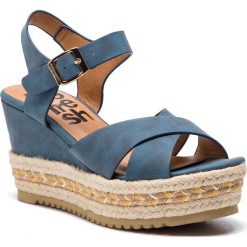 Espadryle REFRESH - 69796 Jeans. Niebieskie espadryle damskie Refresh, bez wzorów, z jeansu, bez obcasa, na obcasie. W wyprzedaży za 129,00 zł.