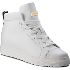 Sneakersy EVA MINGE - Boadilla 4E 18BD1372641EF 102. Białe półbuty damskie Eva Minge, bez wzorów, ze skóry, bez obcasa, na koturnie, bez zapięcia. W wyprzedaży za 319,00 zł.