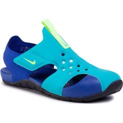 Sandały NIKE - Sunray Protect 2 (PS) 943826 303 Oracle Aqua/Ghost Green. Niebieskie sandały chłopięce Nike, z tworzywa sztucznego, bez zapięcia. Za 149,00 zł.