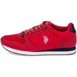 U.S. Polo Assn. Tenisówki Męskie Soren 41 Czerwone. Czerwone trampki męskie U.S. Polo Assn., bez wzorów, bez zapięcia. Za 339,00 zł.