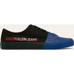 Calvin Klein - Trampki. Czarne trampki męskie Calvin Klein, bez wzorów, z gumy, na sznurówki. W wyprzedaży za 339,90 zł.