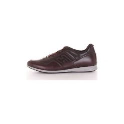 Buty Hogan HXM2050X5929XF. Pomarańczowe trampki męskie Hogan, bez wzorów, bez zapięcia. Za 922,41 zł.