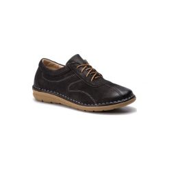 LASOCKI COMFORT EPOKA-05. Czarne półbuty damskie Lasocki Comfort, bez wzorów, ze skóry, bez obcasa, bez zapięcia. Za 149,99 zł.