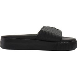 Klapki Puma Slide W (36612202). Czarne klapki damskie Puma, bez wzorów, z materiału, bez obcasa. Za 125,99 zł.