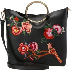 Torebki klasyczne damskie: Topshop SPRING FLORAL TOTE Torebka black