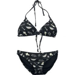 Stroje dwuczęściowe damskie: Alicja w Krainie Czarów Grinsekatze – Mad Mouth Bikini czarny