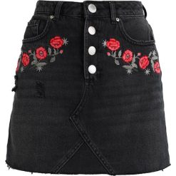 Spódniczki: Miss Selfridge Petite EMBROIDERED SKIRT Spódnica trapezowa black