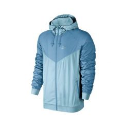 Nike M NSW WR JKT, 10 | INNE SPORTY NSW | MĘŻCZYZNA | KURTKA Z KAPTUREM | OCEAN BLISS / AEGEAN STORM / OCEAN | 2XL. Kurtki sportowe męskie Nike, xl, bez wzorów, z kapturem, outdoorowe. W wyprzedaży za 318,87 zł.