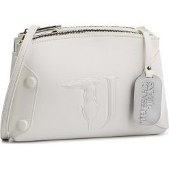 Torebka TRUSSARDI JEANS - Melissa 75B00456 W001. Białe torebki klasyczne damskie marki Trussardi Jeans, bez wzorów, z jeansu, eleganckie, bez dodatków. Za 599,00 zł.