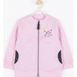 Coccodrillo - Bluza dziecięca 56-86 cm. Różowe bluzy dziewczęce COCCODRILLO, z nadrukiem, z dzianiny, bez kaptura. Za 69,90 zł.