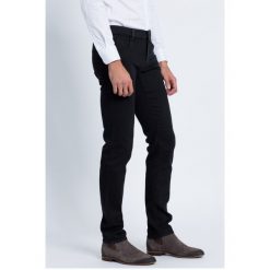 Trussardi Jeans - Jeansy. Czarne jeansy męskie Trussardi Jeans, z aplikacjami. W wyprzedaży za 339,90 zł.