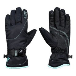 Roxy Rękawiczki Zimowe Rx Jetty So Glo True Black Xl. Czarne rękawiczki damskie Roxy, na zimę, z syntetyku. W wyprzedaży za 139,00 zł.
