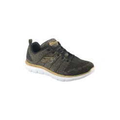 Buty Skechers Flex Appeal 2.0 12771-BKGD. Trampki i tenisówki damskie Skechers, bez wzorów, bez zapięcia. Za 229,99 zł.