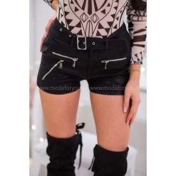 Szorty Once. Różowe szorty damskie Modaforyou, s, w paski, z bawełny, eleganckie. Za 99,00 zł.