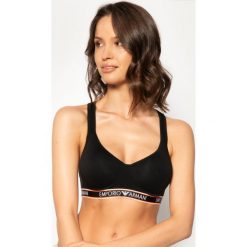 Biustonosz braletka Emporio Armani Underwear 163995 0P317 00020. Czarne biustonosze Emporio Armani Underwear, bez wzorów, z elastanu. W wyprzedaży za 179,00 zł.