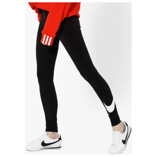 Nike Spodnie Club Legging Logo2 , czarny, rozmiar S. Czarne spodnie damskie Nike, s, z bawełny. W wyprzedaży za 79,99 zł.