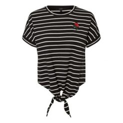 Vero Moda Damskie Koszulka Liros S / S Tee Tie d2-3 Czarne (Rozmiar Xs). Czarne koszulki damskie marki Vero Moda, s, bez wzorów, bez kołnierzyka. W wyprzedaży za 59,00 zł.