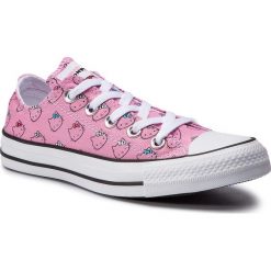 Trampki CONVERSE - Ctas Ox Prism Pink 164631C Prism Pink/White/W. Różowe półbuty damskie Converse, z gumy. W wyprzedaży za 219,00 zł.