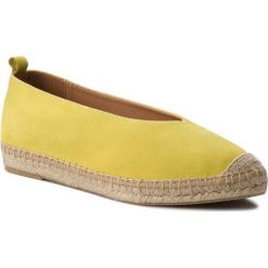 Espadryle KANNA - KV8039 Ante Amarillo. Żółte espadryle damskie marki Kanna, ze skóry, na płaskiej podeszwie. W wyprzedaży za 199,00 zł.