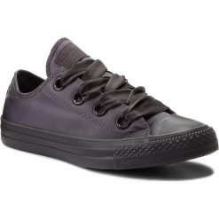 Trampki CONVERSE - Ctas Big Eyelets Ox 560658C Almost Black/Almost Black. Czarne półbuty damskie marki Converse, bez wzorów, z gumy, bez obcasa, na płaskiej podeszwie, bez zapięcia. W wyprzedaży za 219,00 zł.