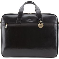 Torba na laptopa. Czarne torby męskie skórzane Wittchen, w paski, ze skóry, małe. Za 1499,00 zł.