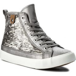 Sneakersy JENNY FAIRY - WSHQ1791 Srebrny. Szare półbuty damskie Jenny Fairy, ze skóry ekologicznej. Za 79,99 zł.