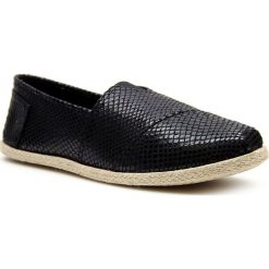 Tomsy damskie: Espadryle damskie tenisówki czarne N.E.W.S.