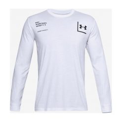 Under Armour 1996 Koszulka Biały. Białe podkoszulki męskie Under Armour, xxl, z nadrukiem, z bawełny, bez kołnierzyka, długie. Za 137,95 zł.
