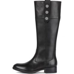 Geox kozaki damskie Felicity D94BLB 05443 36 czarne. Czarne kozaki damskie Geox, na spacer, na wysokim obcasie, bez zapięcia. Za 899,00 zł.