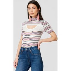 Paski damskie: Trendyol Brokatowy top w paski – Multicolor