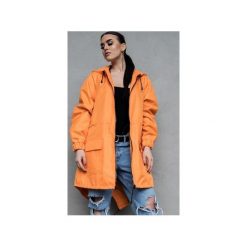 Kurtka / płaszcz typu parka pomarańcz. Pomarańczowe kurtki damskie Rest_factory, xl, z aplikacjami, z tkaniny, bez kaptura. Za 349,00 zł.