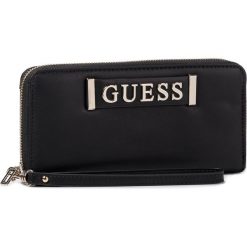 Duży Portfel Damski GUESS - Kerrigan (Vg) Slg SWVG74 42460 BLA. Czarne portfele damskie Guess, z aplikacjami, ze skóry ekologicznej. Za 279,00 zł.