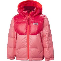 Kurtka puchowa "Frost Down" w kolorze koralowym. Czerwone kurtki dziewczęce Helly Hansen, z puchu. W wyprzedaży za 195,95 zł.