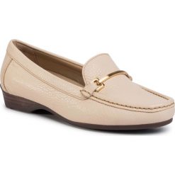 Mokasyny LORETTA VITALE - 50588 Peach. Brązowe mokasyny damskie Loretta Vitale, z aplikacjami, ze skóry, bez obcasa, na obcasie, bez zapięcia. Za 279,00 zł.
