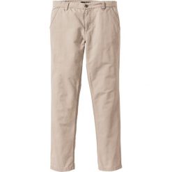 Chinosy męskie: Spodnie chino Regular Fit bonprix beżowo-szary