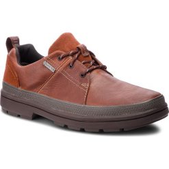 Półbuty CLARKS - Rushway Lace Gtx GORE-TEX 261355567 British Tan Leather. Brązowe półbuty skórzane męskie Clarks. W wyprzedaży za 409,00 zł.