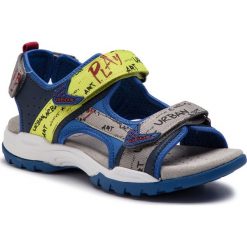 Sandały GEOX - J Borealis B. A J920RA 05415 C4502 D Navy/Fluo Yellow. Niebieskie sandały chłopięce Geox, z materiału. W wyprzedaży za 199,00 zł.