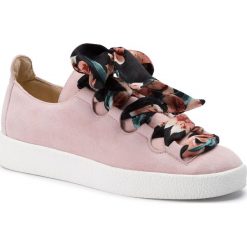Sneakersy EVA MINGE - EM-04-05-000068 221. Różowe półbuty damskie Eva Minge, ze skóry. W wyprzedaży za 499,00 zł.
