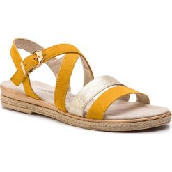 Espadryle MARCO TOZZI - 2-28126-22 Saffron Comb 656. Żółte espadryle damskie Marco Tozzi, bez wzorów, ze skóry, bez obcasa. W wyprzedaży za 139,00 zł.