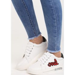 Buty sportowe damskie: Biało-Czerwone Buty Sportowe In Love