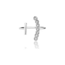 Pierścionek Charm. Szare pierścionki damskie marki Aleksandra puchacz jewellery, z cyrkonią. Za 161,50 zł.