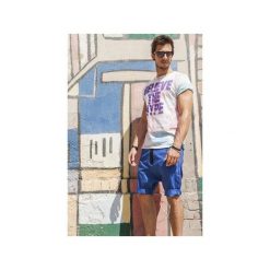 Spodenki i szorty męskie: Button drill short pants krótkie spodenki niebieskie