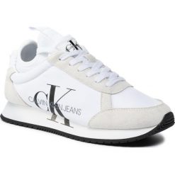 Sneakersy CALVIN KLEIN JEANS - Josslyn B4R0825 White. Białe półbuty damskie Calvin Klein Jeans, z jeansu. W wyprzedaży za 479,00 zł.